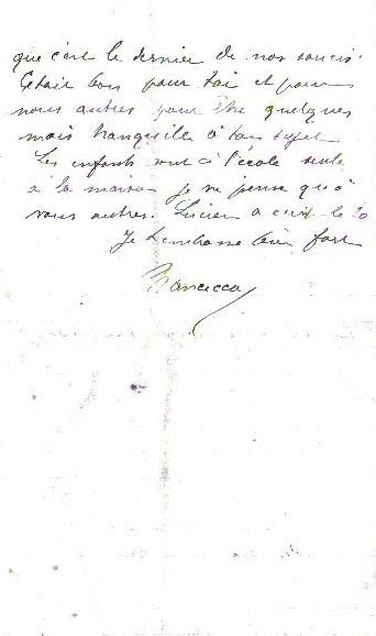      Lettre de Manceca  son fils Jacques Pierre Benedetti, page 3